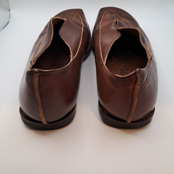 CYDWOQ Hand Made in USA Brown Leather Loafers Slip-Ons Shoes Womens 39 / Sz 8.5 - Picture 6 of 16